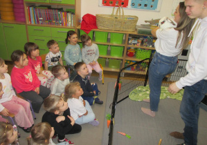 Dzieci poznają informacje o krówlikach