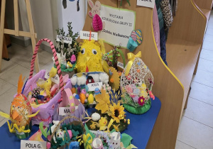 Wykonanie prac ozdób wielkanocnych przez Rodziców i dzieci z grupy II